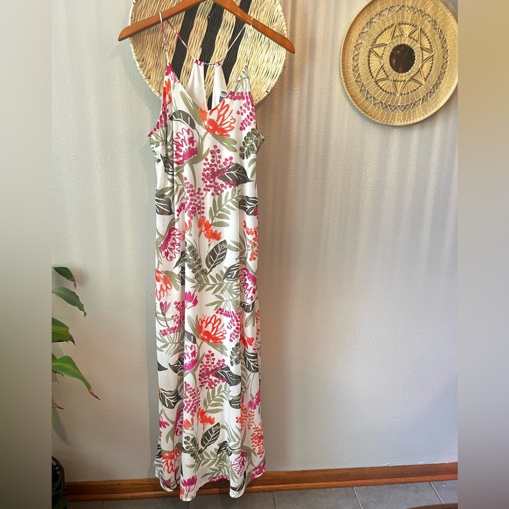 Old Navy Floral Maxi Dress Lightweight Flowy Tropical Women’s size Small